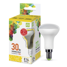 Лампа светодиодная LED-R50-standard 3Вт 160-260В Е14 3000К ASD