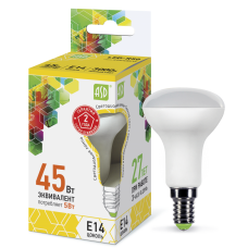 Лампа светодиодная LED-R50-standard 5Вт 160-260В Е14 3000К ASD